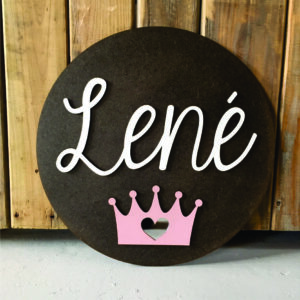 Baby name mural