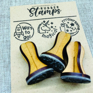 Rubber Stamps Set of 3