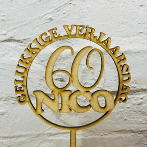 Wooden Cake Topper