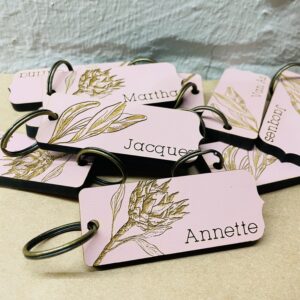 Wooden Key ring 6mm