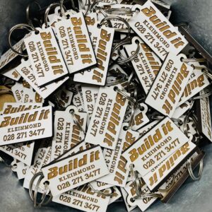 Key Ring Wooden Business Custom