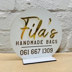 Custom Logo on Stand