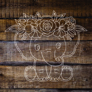 Paint Baby Elephant